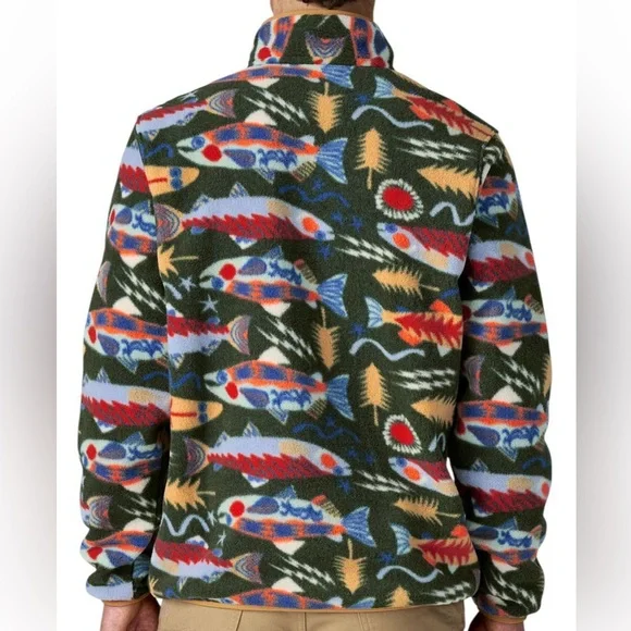 Patagonia Salmon Energy Fleece Large - Picture 3 of 3